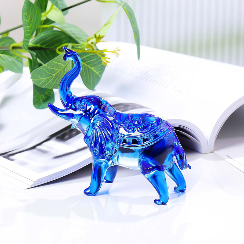 Luxury Rainbow Crystal Elephant – Symbol of Strength, Wisdom & Prosperity