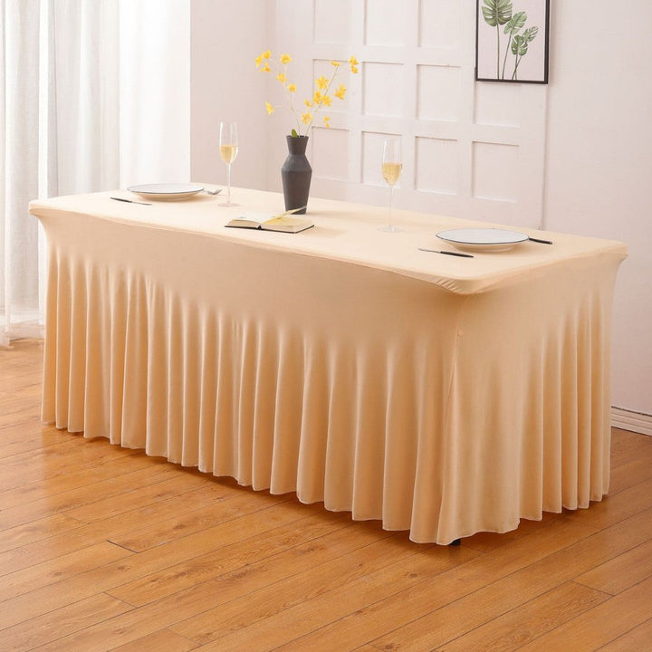 Stretch table cover: dust-proof and durable—an ideal choice for parties