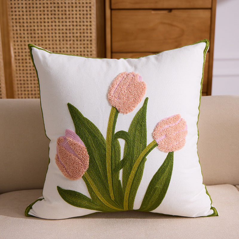Embroidered Throw Pillow (Instagram Style)