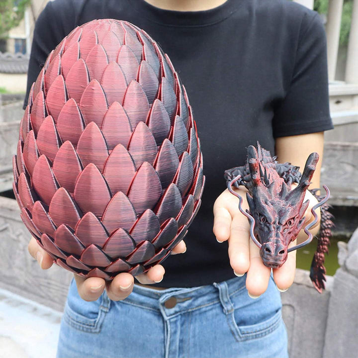 3D-Printed Dragon Scale Egg Decoration Set