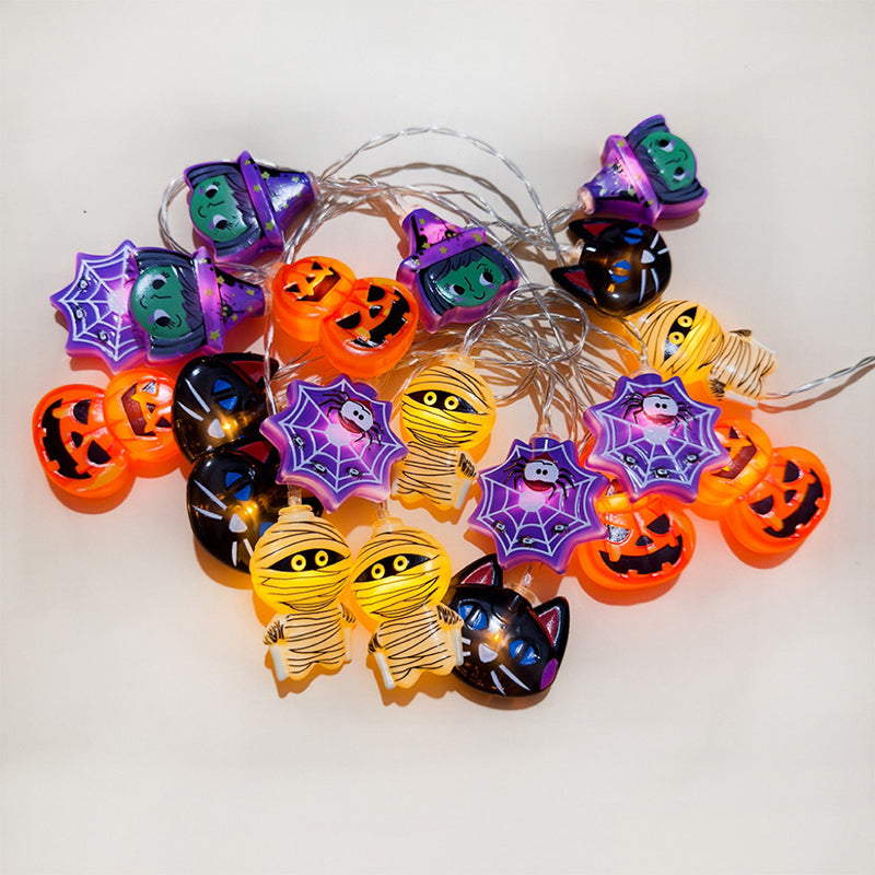 Halloween LED String Light Scene Setup