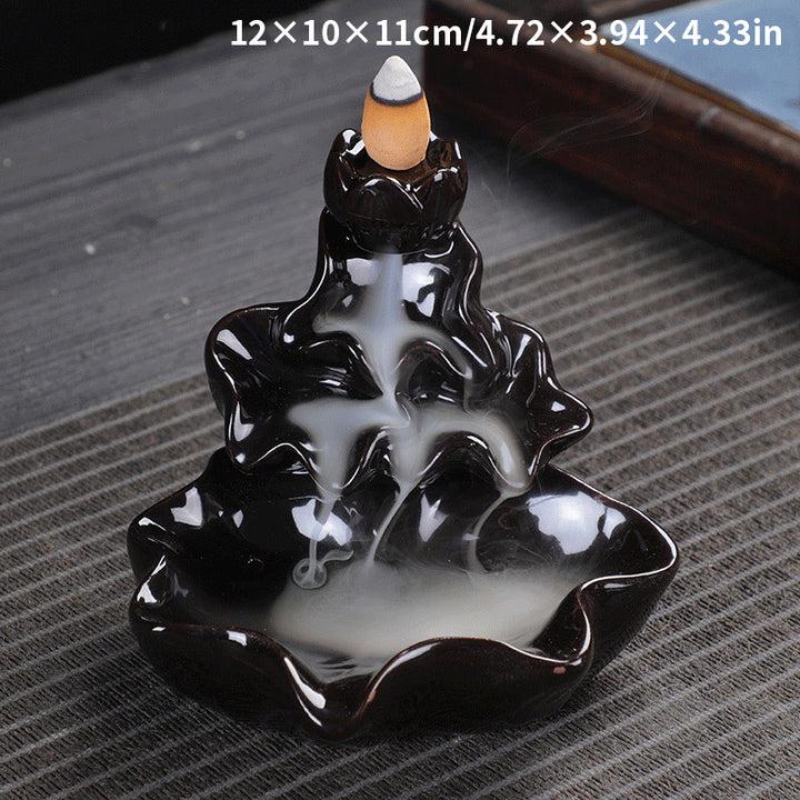 Ceramic Backflow Incense Burner Ornament
