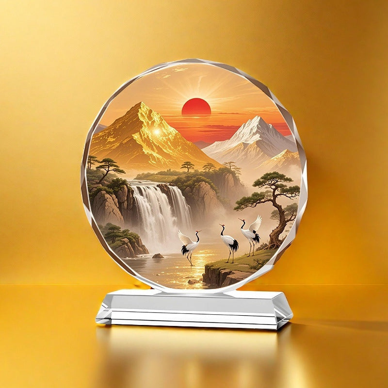 High-End Crystal Bird Ornament