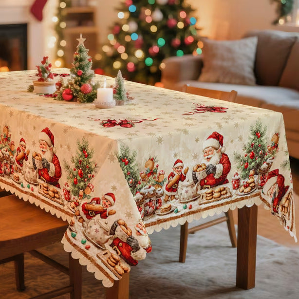 Christmas-themed table decorations