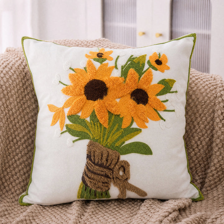 Embroidered Throw Pillow (Instagram Style)