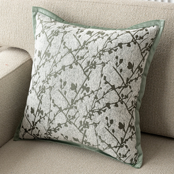 Exquisite floral-patterned throw pillow