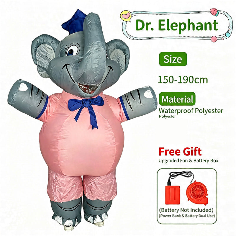 Fun inflatable costumes suitable for holiday parties and stage performances