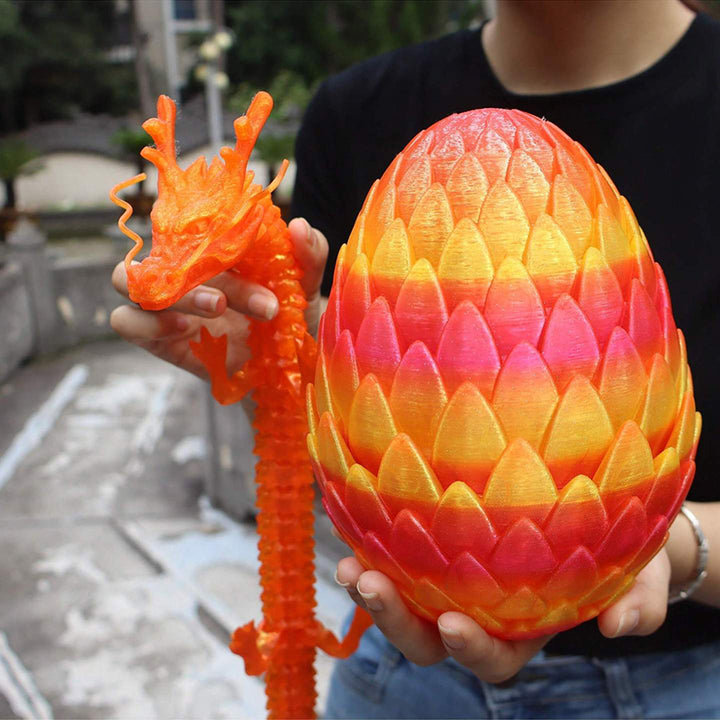3D-Printed Dragon Scale Egg Decoration Set