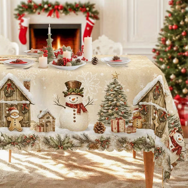 Christmas-themed table decorations