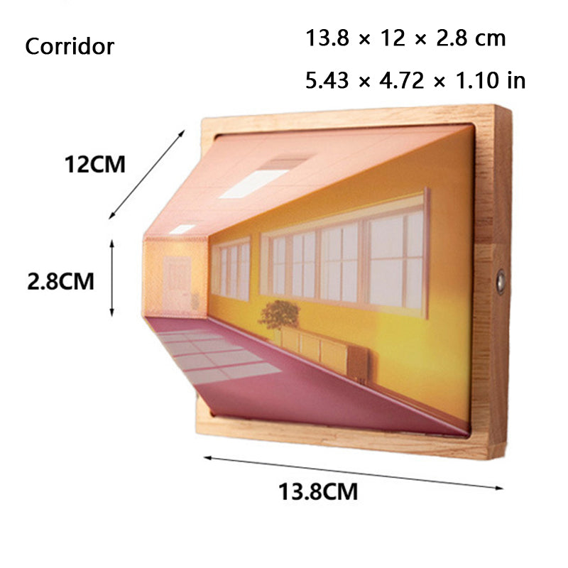 Luxurious and exquisite 3D visual wall lamp