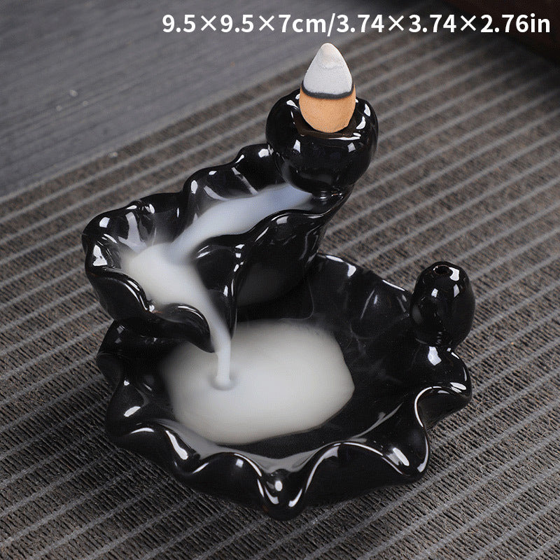 Ceramic Backflow Incense Burner Ornament