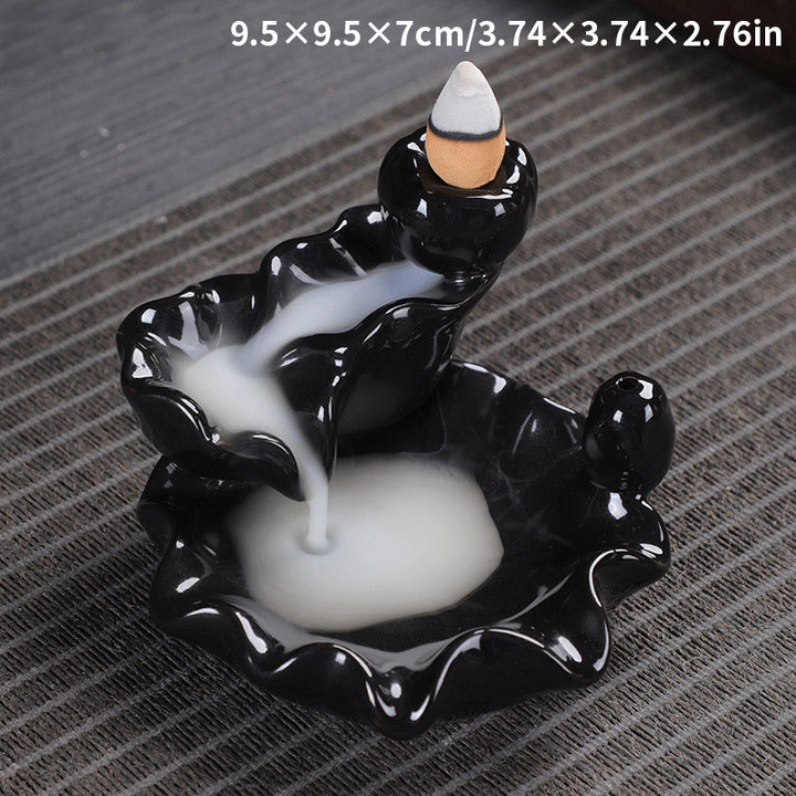 Ceramic Backflow Incense Burner Ornament