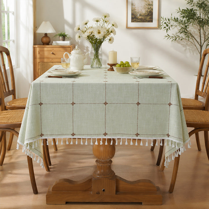 New Non-Slip Cotton-Linen Tablecloth — Premium Affordable Luxury Style