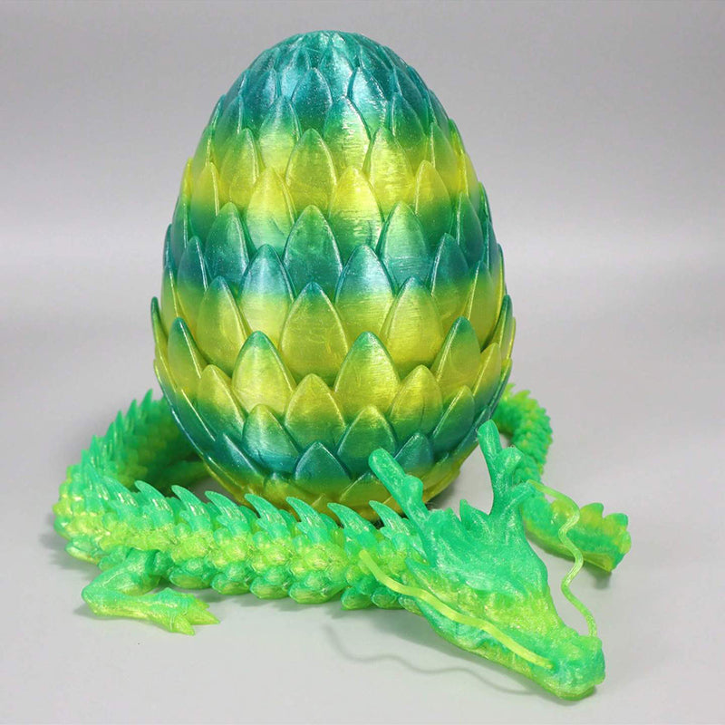 3D-Printed Dragon Scale Egg Decoration Set