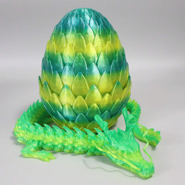 3D-Printed Dragon Scale Egg Decoration Set