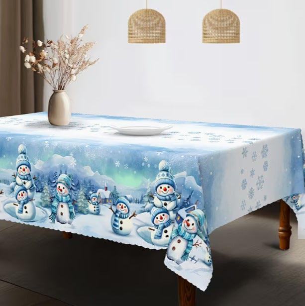 Christmas-themed table decorations