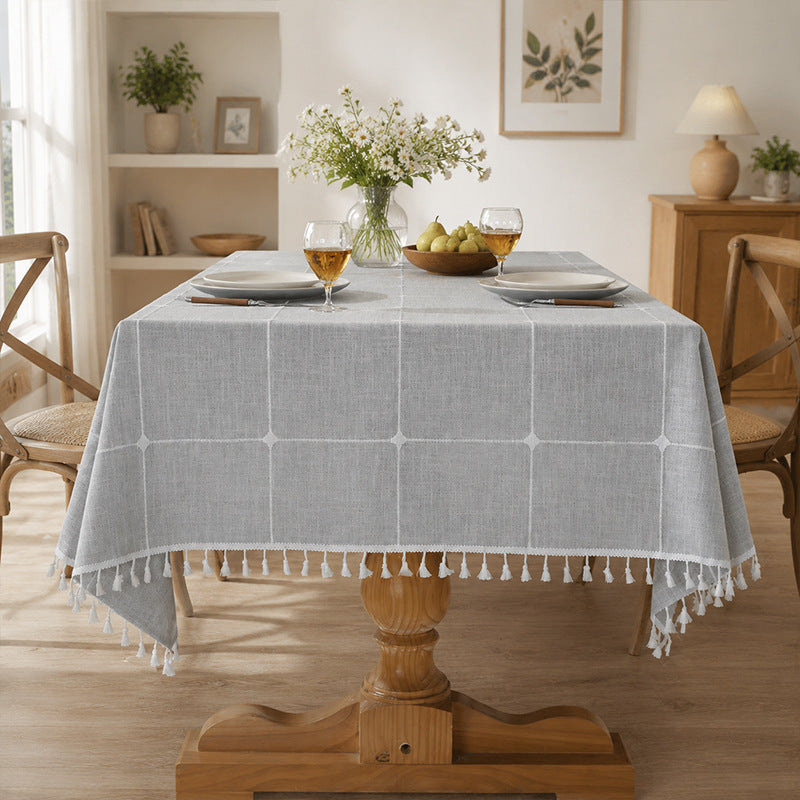 New Non-Slip Cotton-Linen Tablecloth — Premium Affordable Luxury Style