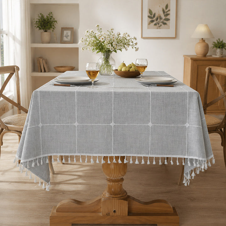 New Non-Slip Cotton-Linen Tablecloth — Premium Affordable Luxury Style