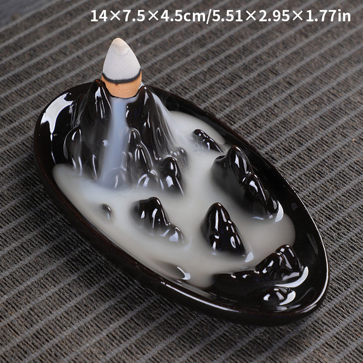 Ceramic Backflow Incense Burner Ornament