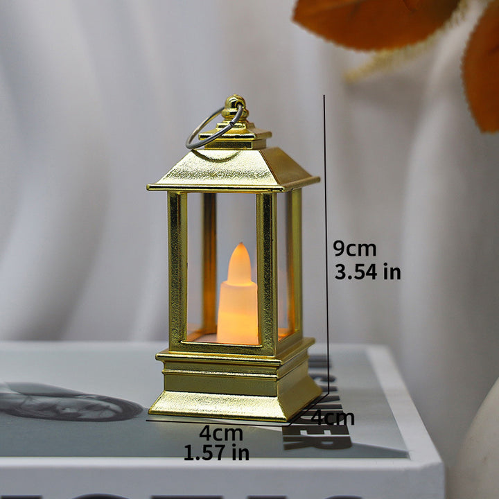 Vintage-style LED electronic candle lantern