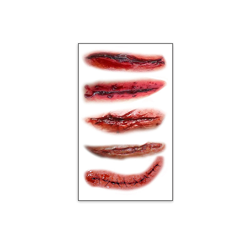 Realistic Horror Scar Temporary Tattoos