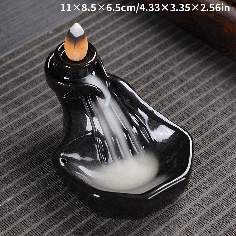 Ceramic Backflow Incense Burner Ornament