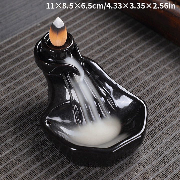 Ceramic Backflow Incense Burner Ornament