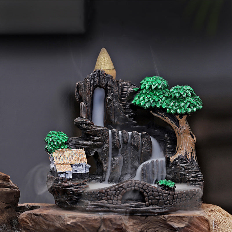 Creative Resin Backflow Incense Burner Ornament