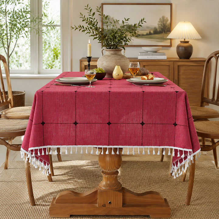 New Non-Slip Cotton-Linen Tablecloth — Premium Affordable Luxury Style