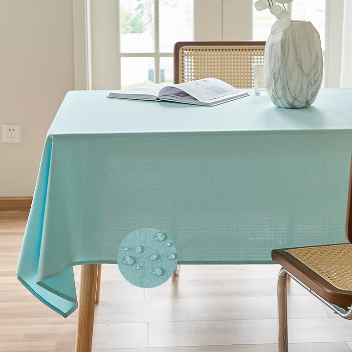 Solid-color tablecloth—wrinkle-resistant and durable
