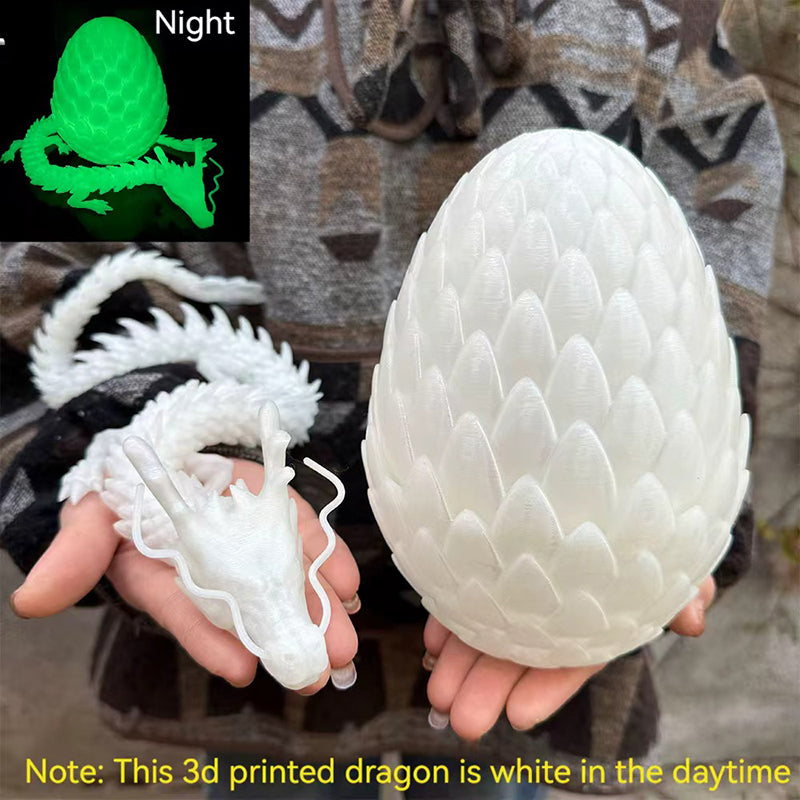3D-Printed Dragon Scale Egg Decoration Set