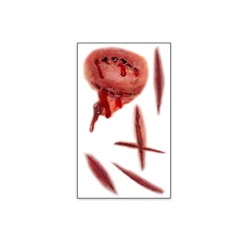 Realistic Horror Scar Temporary Tattoos