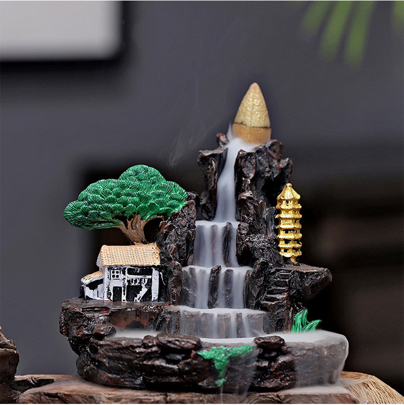 Creative Resin Backflow Incense Burner Ornament