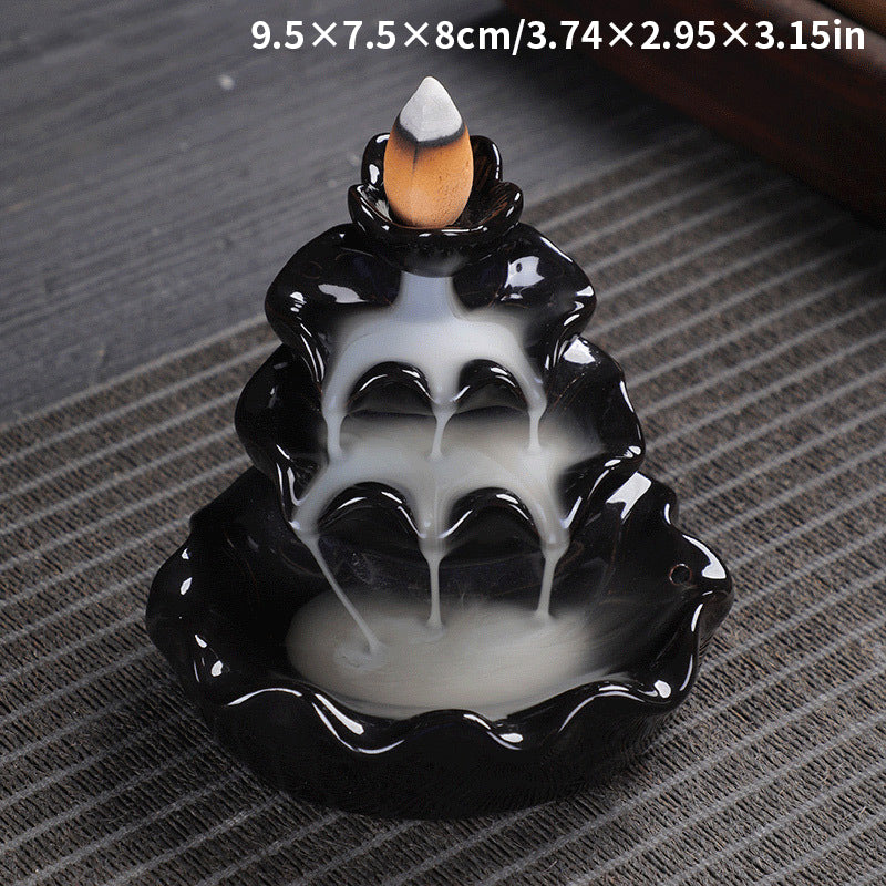 Ceramic Backflow Incense Burner Ornament