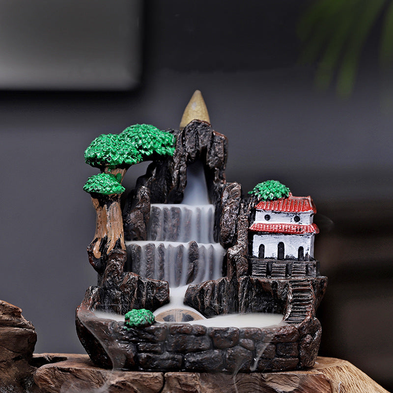 Creative Resin Backflow Incense Burner Ornament