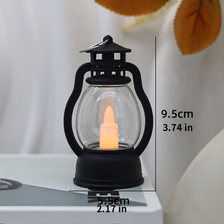 Vintage-style LED electronic candle lantern