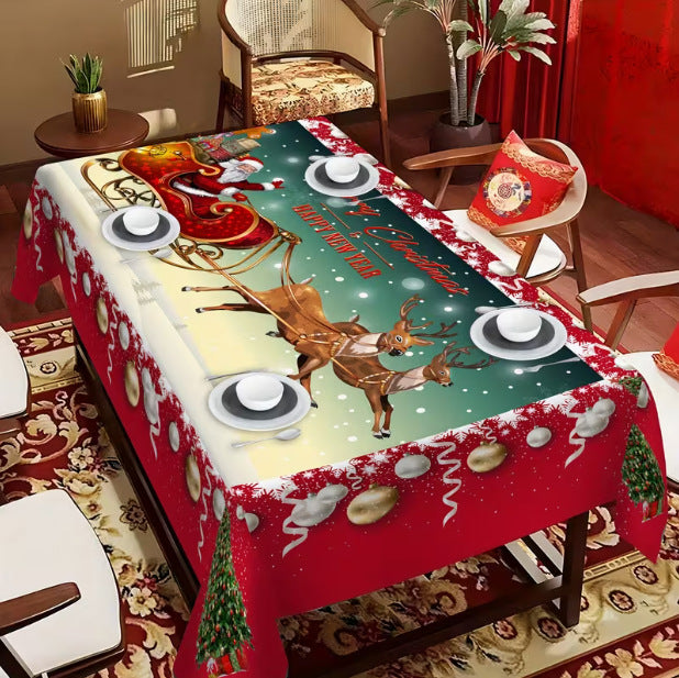 Christmas-themed table decorations