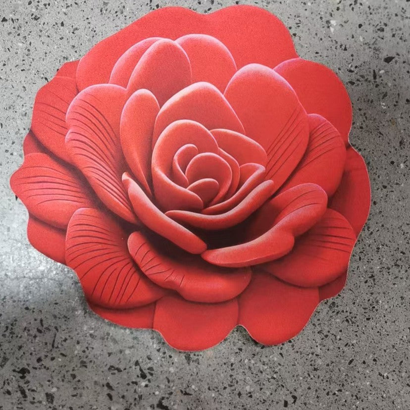 Stunning 3D Floral Pattern Floor Mat – Non-Slip &amp; Quick-Drying