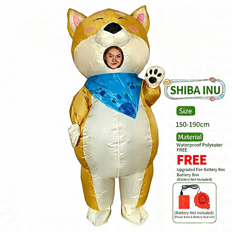 Fun inflatable costumes suitable for holiday parties and stage performances