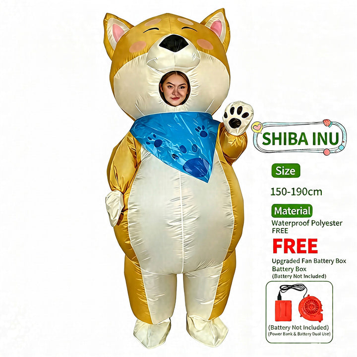 Fun inflatable costumes suitable for holiday parties and stage performances