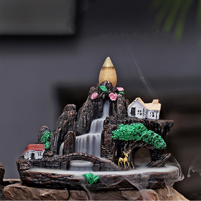 Creative Resin Backflow Incense Burner Ornament