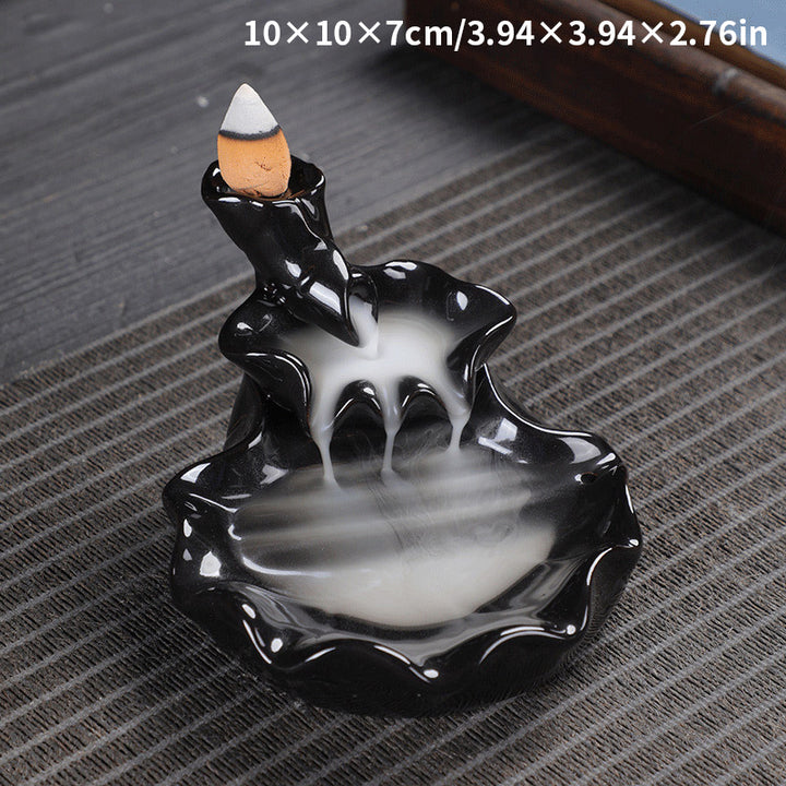Ceramic Backflow Incense Burner Ornament