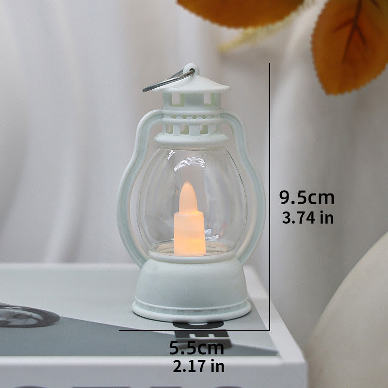 Vintage-style LED electronic candle lantern