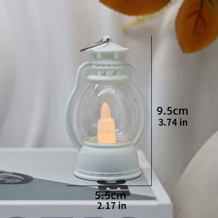 Vintage-style LED electronic candle lantern