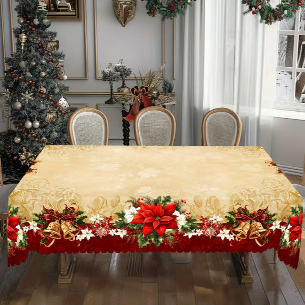 Christmas-themed table decorations
