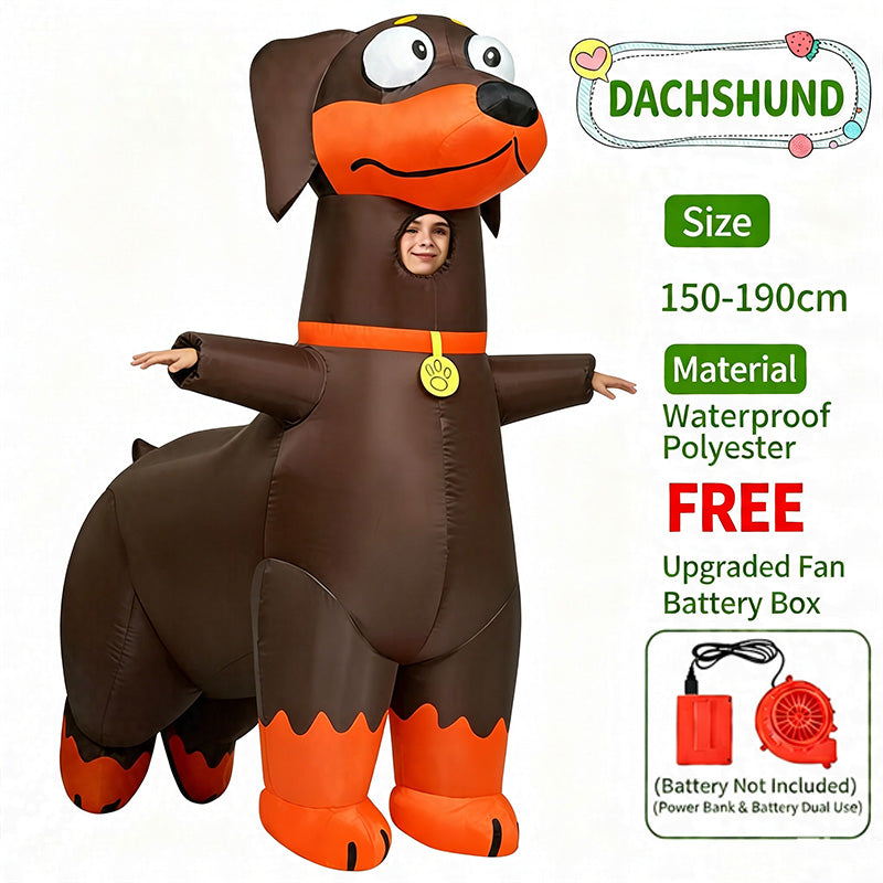 Fun inflatable costumes suitable for holiday parties and stage performances