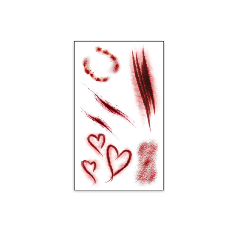 Realistic Horror Scar Temporary Tattoos