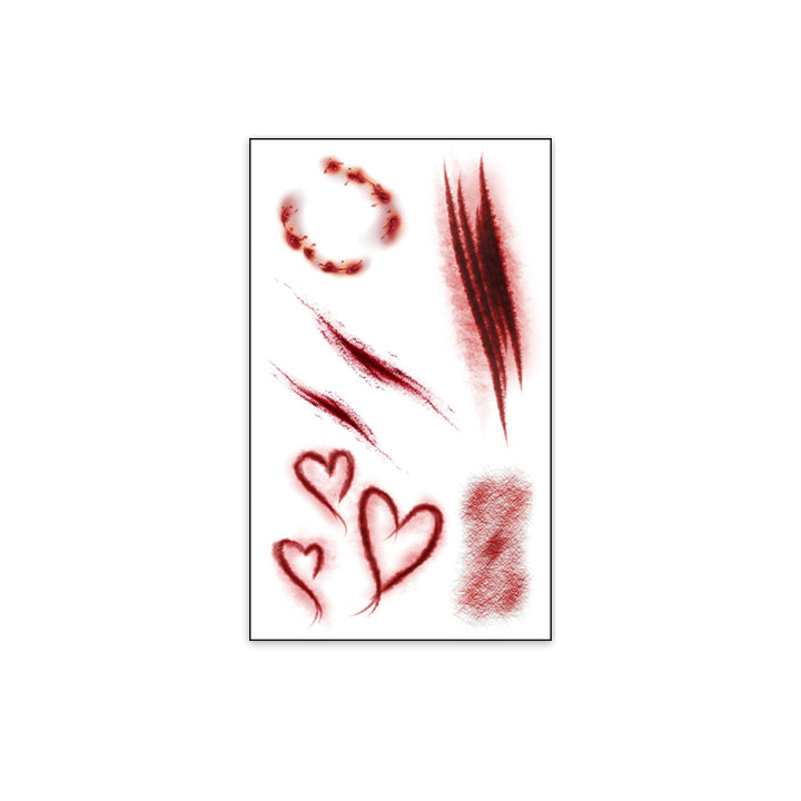 Realistic Horror Scar Temporary Tattoos