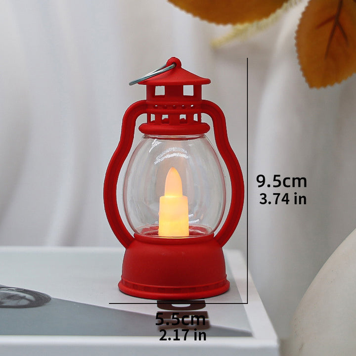 Vintage-style LED electronic candle lantern