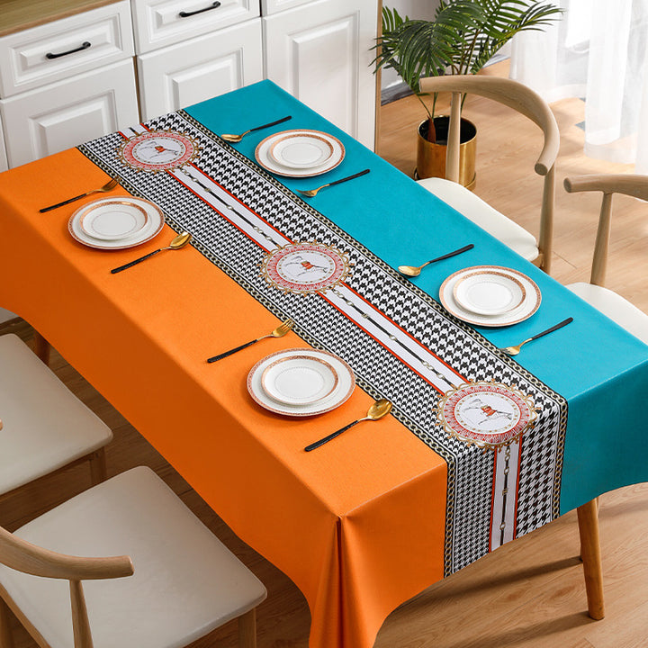 New waterproof, oil-proof, and heat-resistant tablecloth